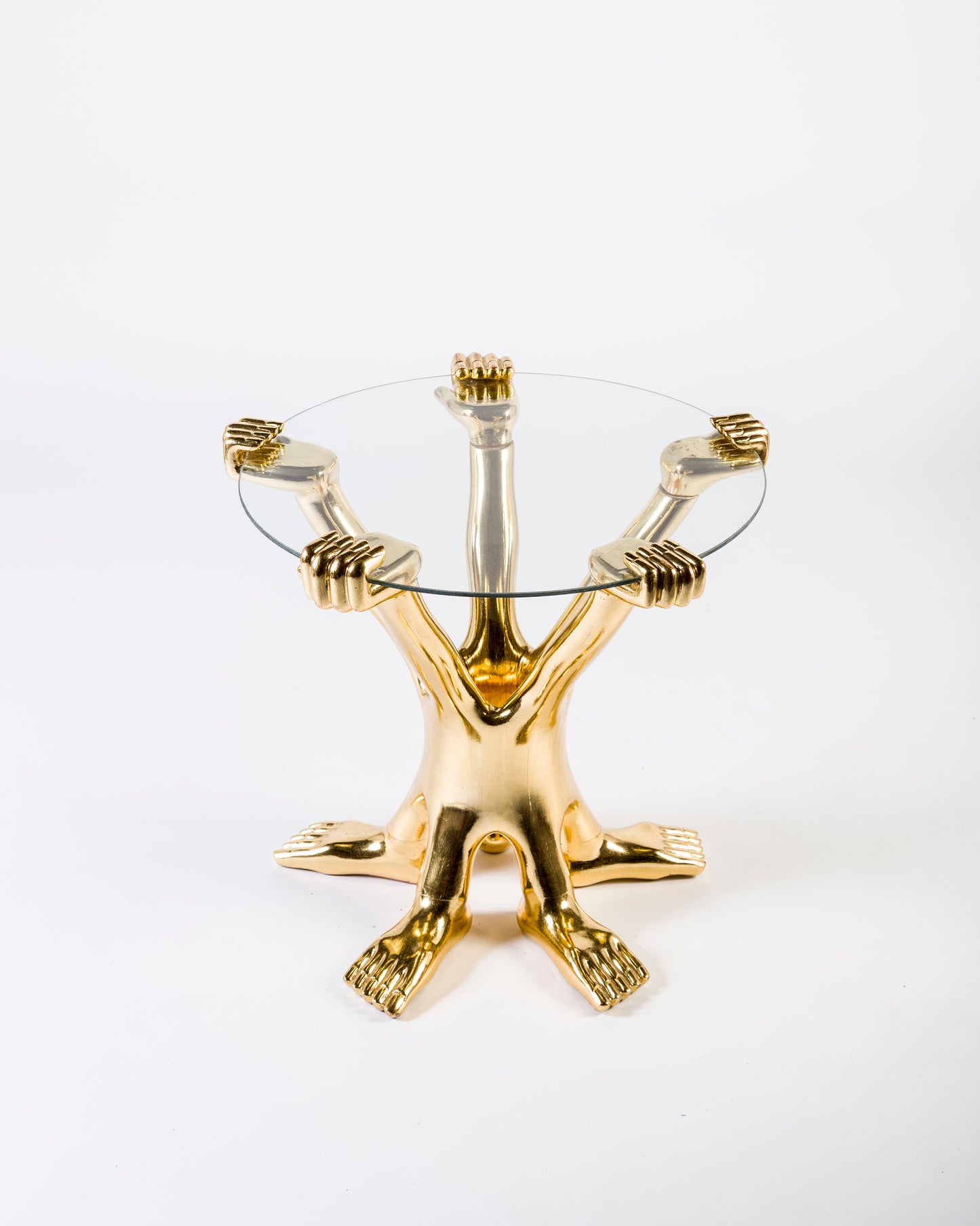 Gold Five Hand and Foot Table